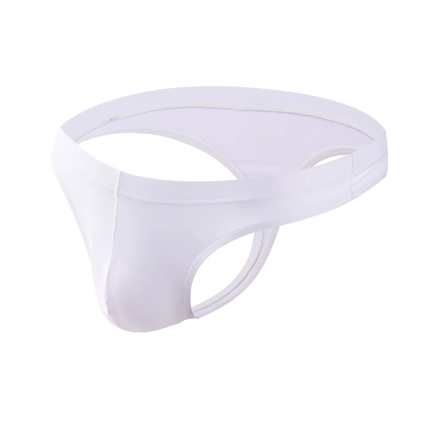 Customized Men Sexy Thong Brief Ice Silk Solid Color Underwear Briefs for Wholesale