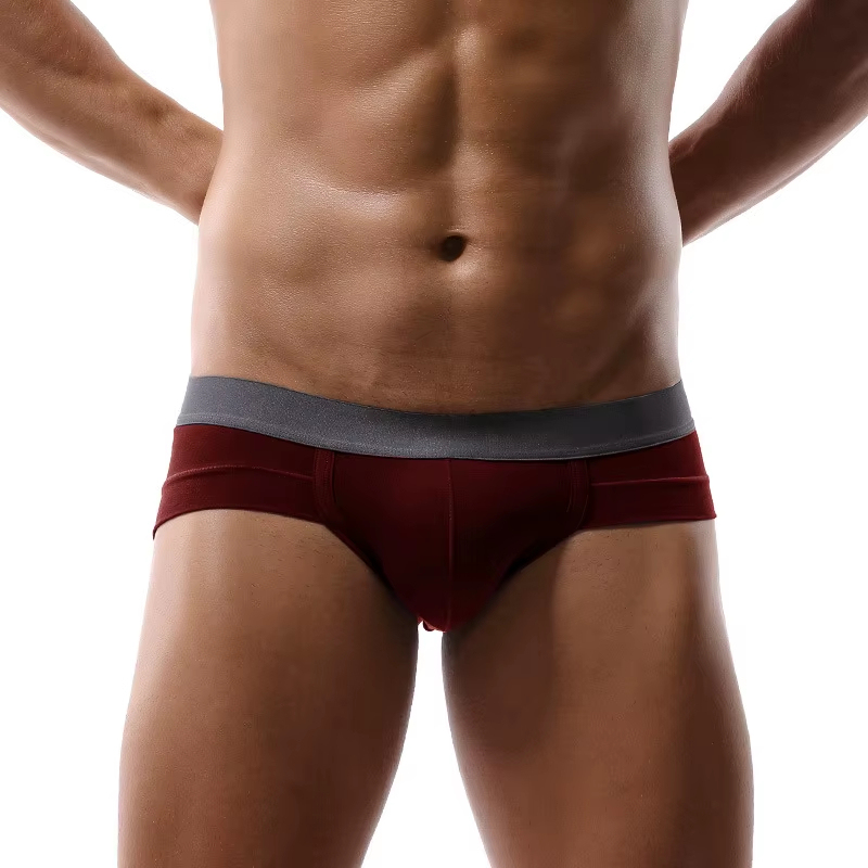Wholesale Modal Underpants Man Solid Briefs Sexy Thongs Breathable Mens C String for Men Thongs