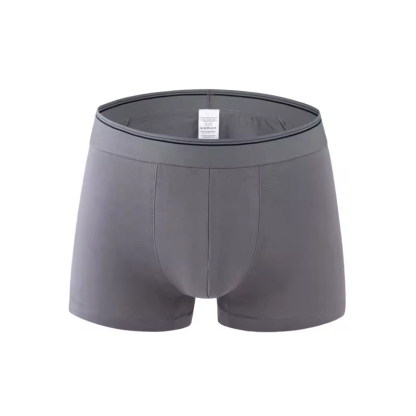 High Quality Mens Underwear Custom Low MOQ Men's Boxers Adult Cotton Solid Color Trunks Male Breathable Soft Underpants