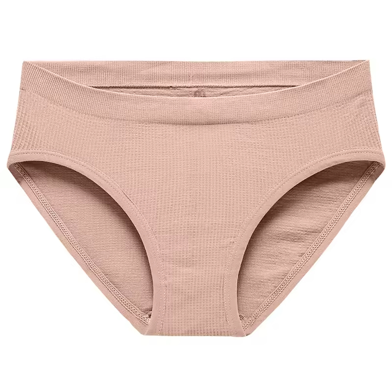 Women Panties Underwear Solid Color Briefs Female Underpants Sexy Lingerie
