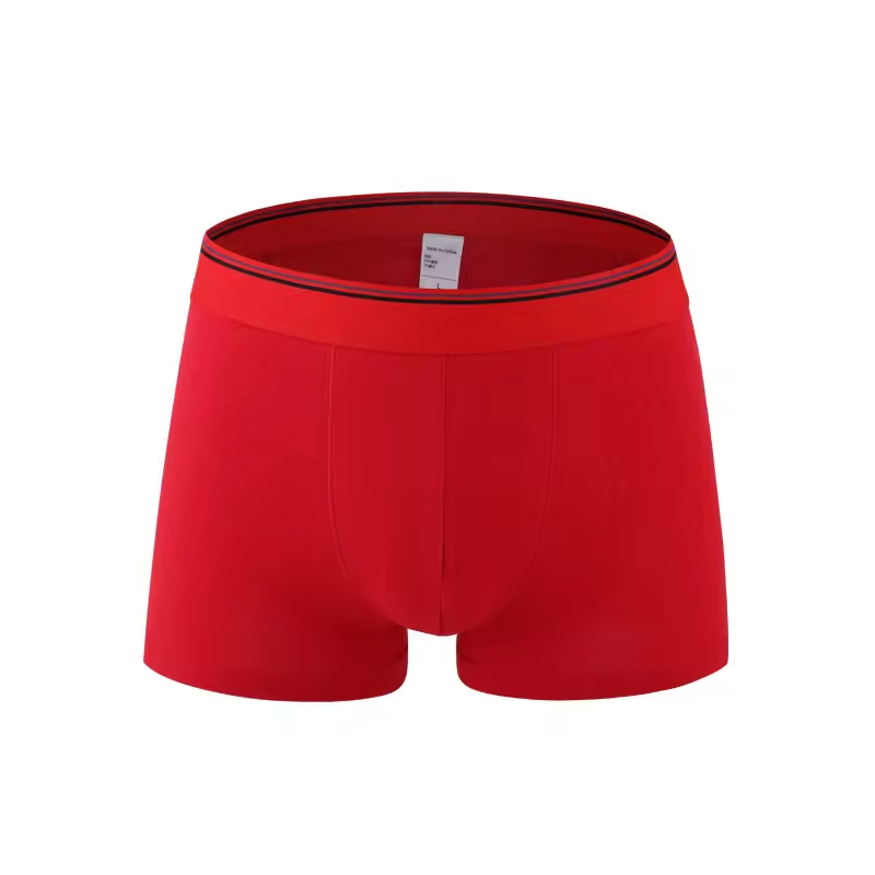High Quality Mens Underwear Custom Low MOQ Men's Boxers Adult Cotton Solid Color Trunks Male Breathable Soft Underpants