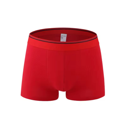 High Quality Mens Underwear Custom Low MOQ Men's Boxers Adult Cotton Solid Color Trunks Male Breathable Soft Underpants