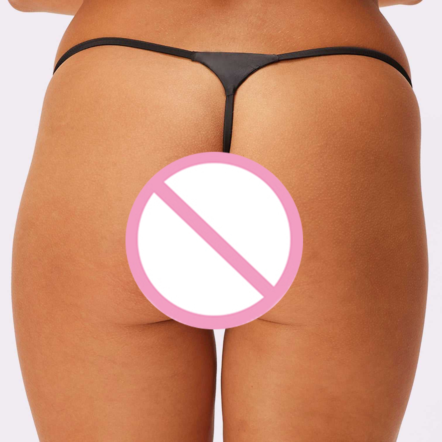 Thong Women's T-back Underwear Sexy Panties Stretch Breathable T-string Thongs with Gusset Solid Panty Knickers for Ladies