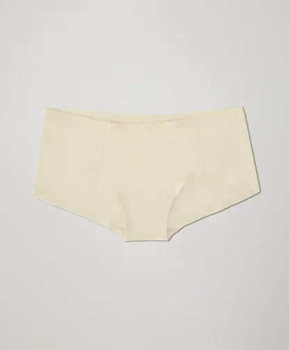 Everyday Organic Cotton Boyshorts for Adults Mid-rise Waist Smooth Look Tagless Extended Leg Woven Weaving Method-RANBAO