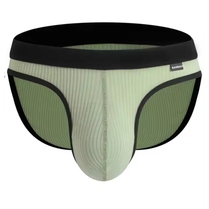 Factory Classic Men's Briefs Low-rise Large Pouch Briefs for Men Screw Thread Modal Briefs Men