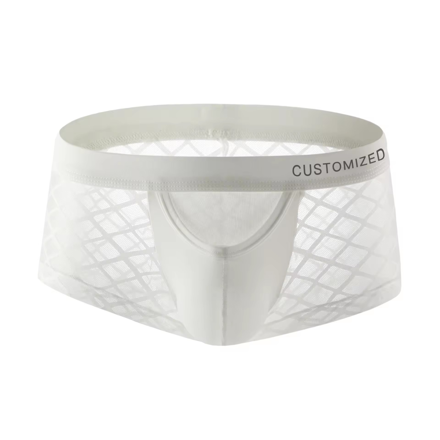 Wholesale New Products Mens Boxer Briefs Perspective Mesh Design Underwear High Quality Man Boxer Briefs