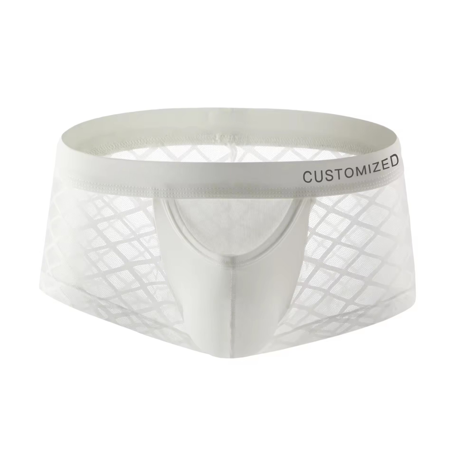 Wholesale New Products Mens Boxer Briefs Perspective Mesh Design Underwear High Quality Man Boxer Briefs