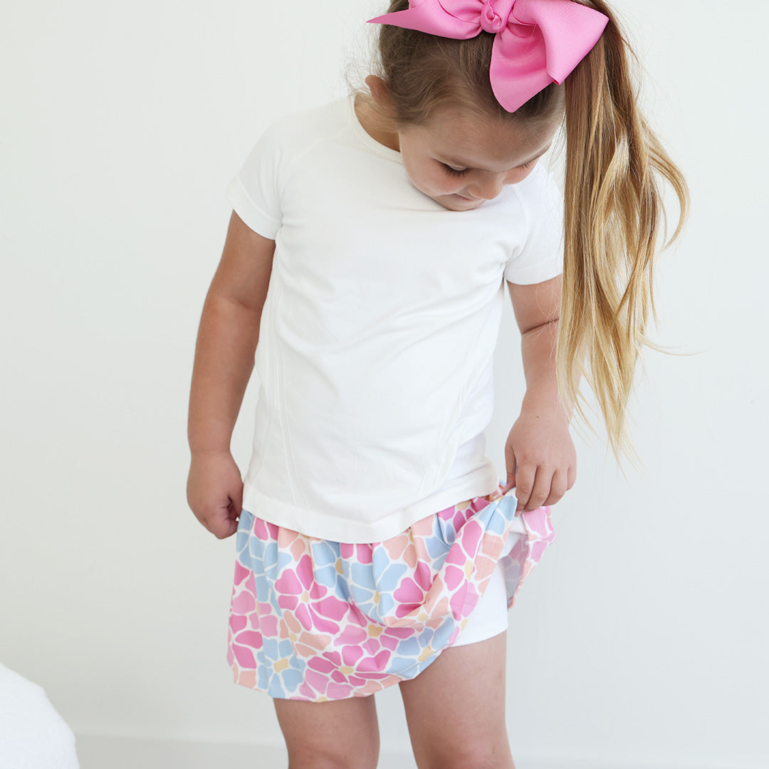 Kids Athletic Pleated Skirt | Power Flowers