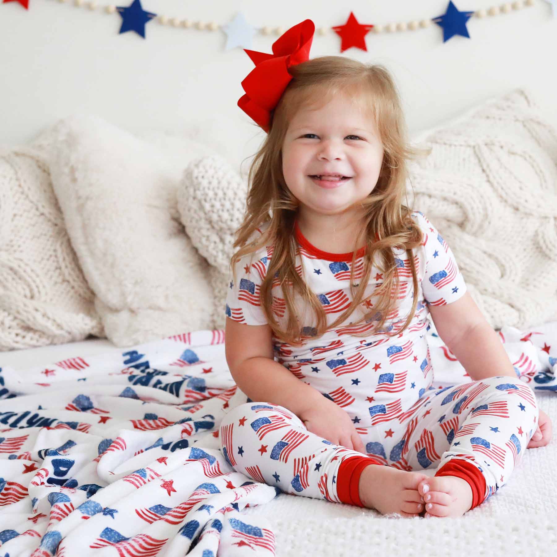 American Dreams Two Piece Pajama Set