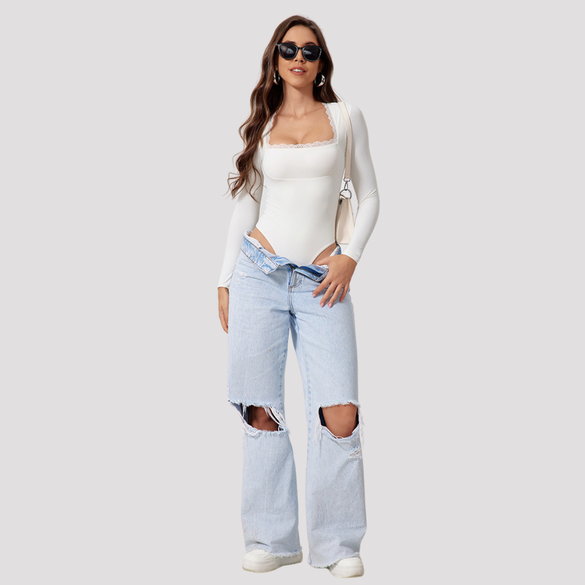 Women's Long-Sleeved Yoga Bottoming Slim Tight Jumpsuit