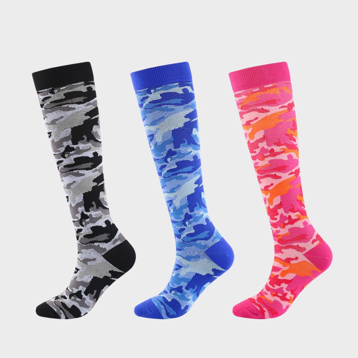 Sports Leggings  Striped Mid-calf Compression Socks For Nurse