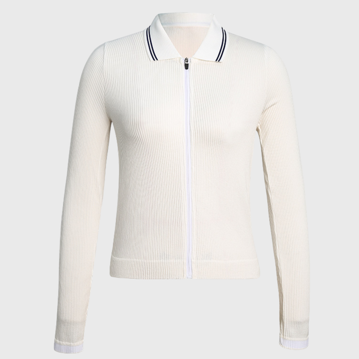 Women's Thin Outdoor Sports Slim Top Waist Yoga Zipper Top