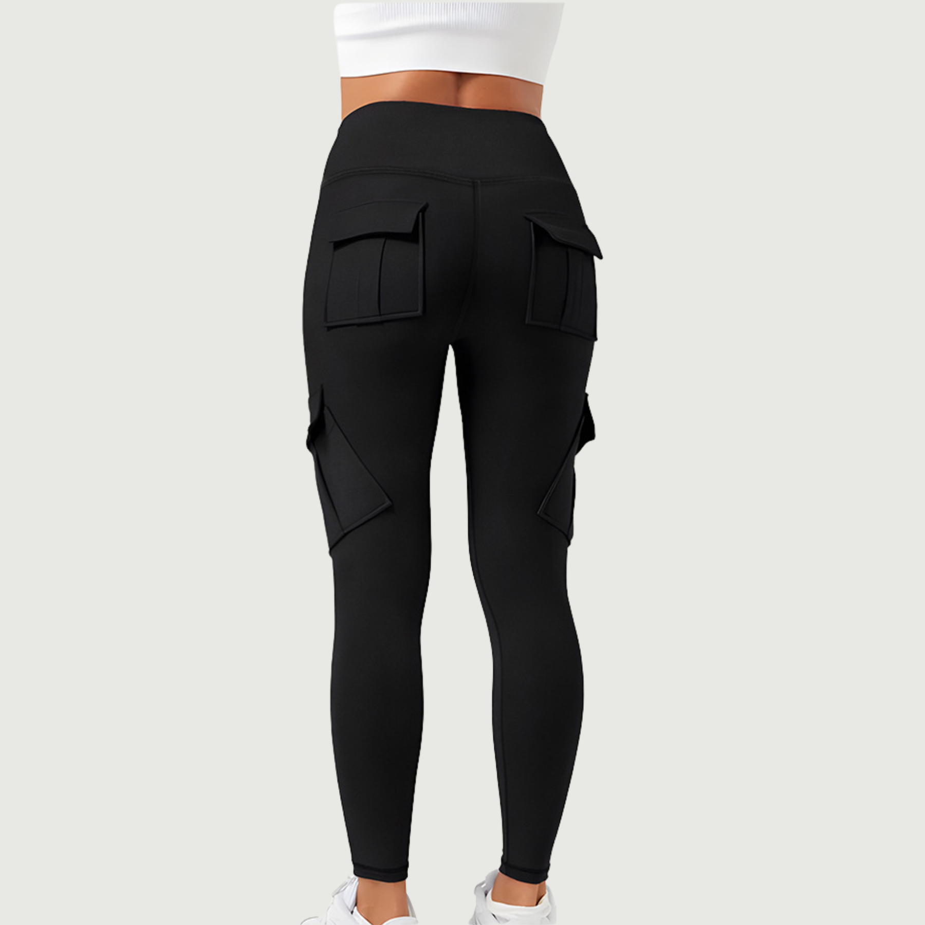 Four Utility Pockets Tight Cargo Yoga Pants