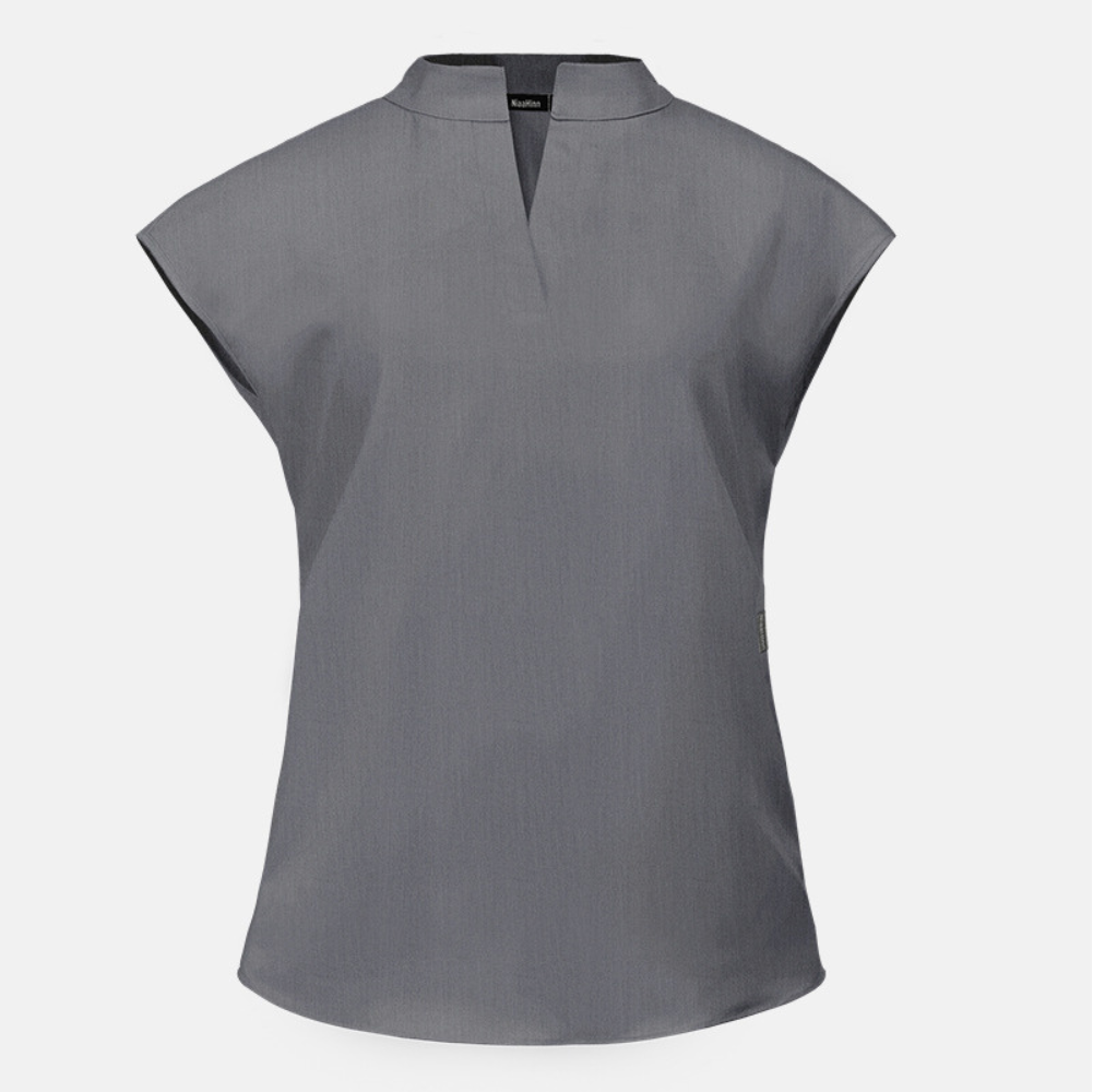 Women's Stand Collar Thin Scrub Top