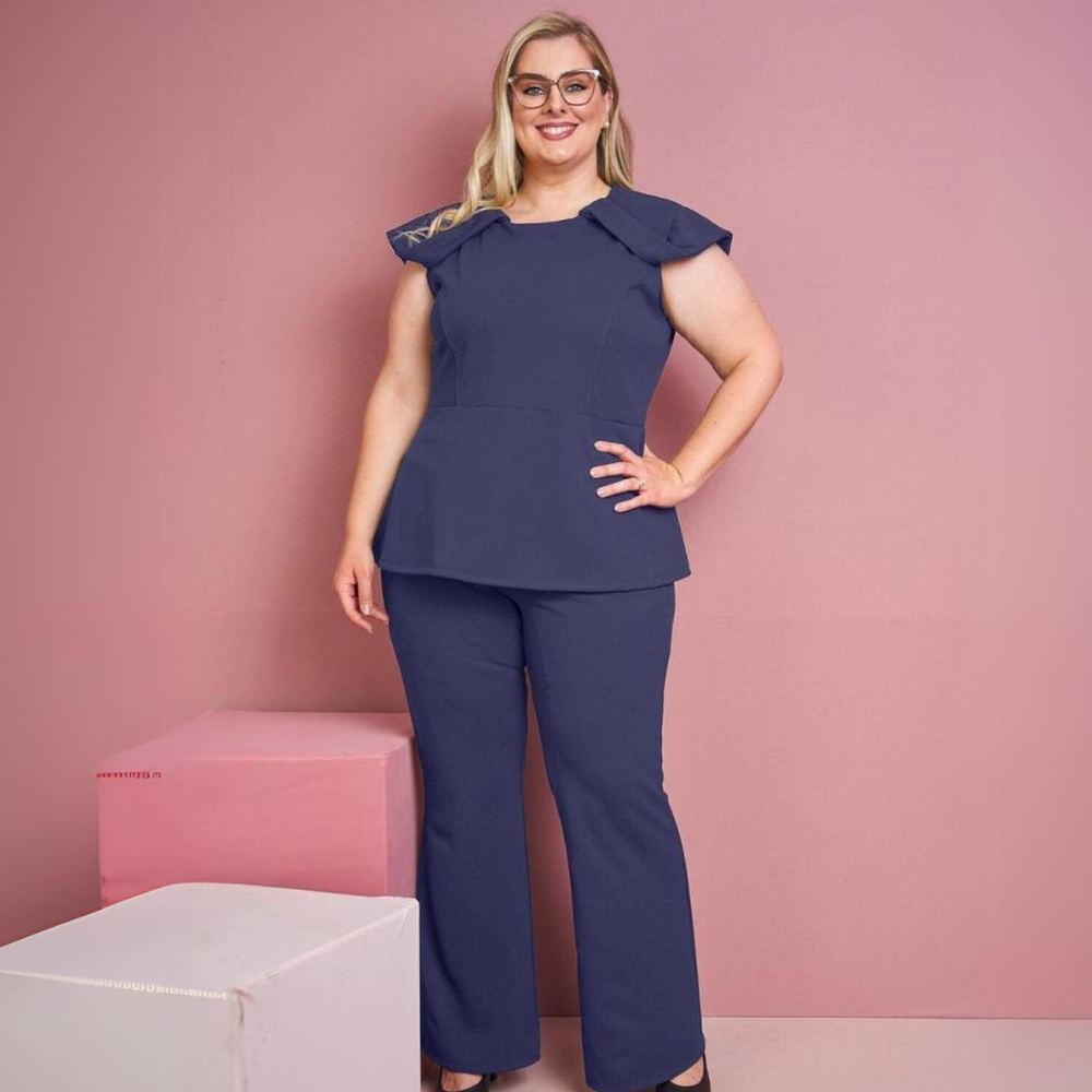 Women's Peplum-cut Slim Fit Scrub Top