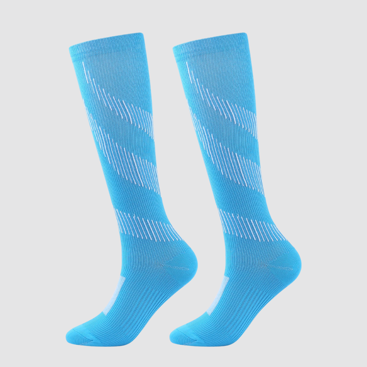 Colorful Striped Nylon Compression Stockings For Nurse