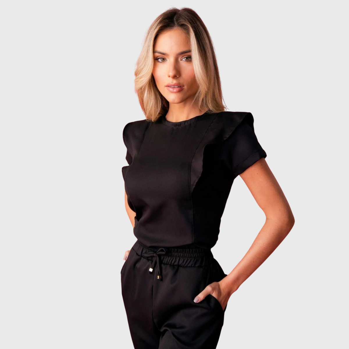 Women's Flying Sleeve Scrub Set