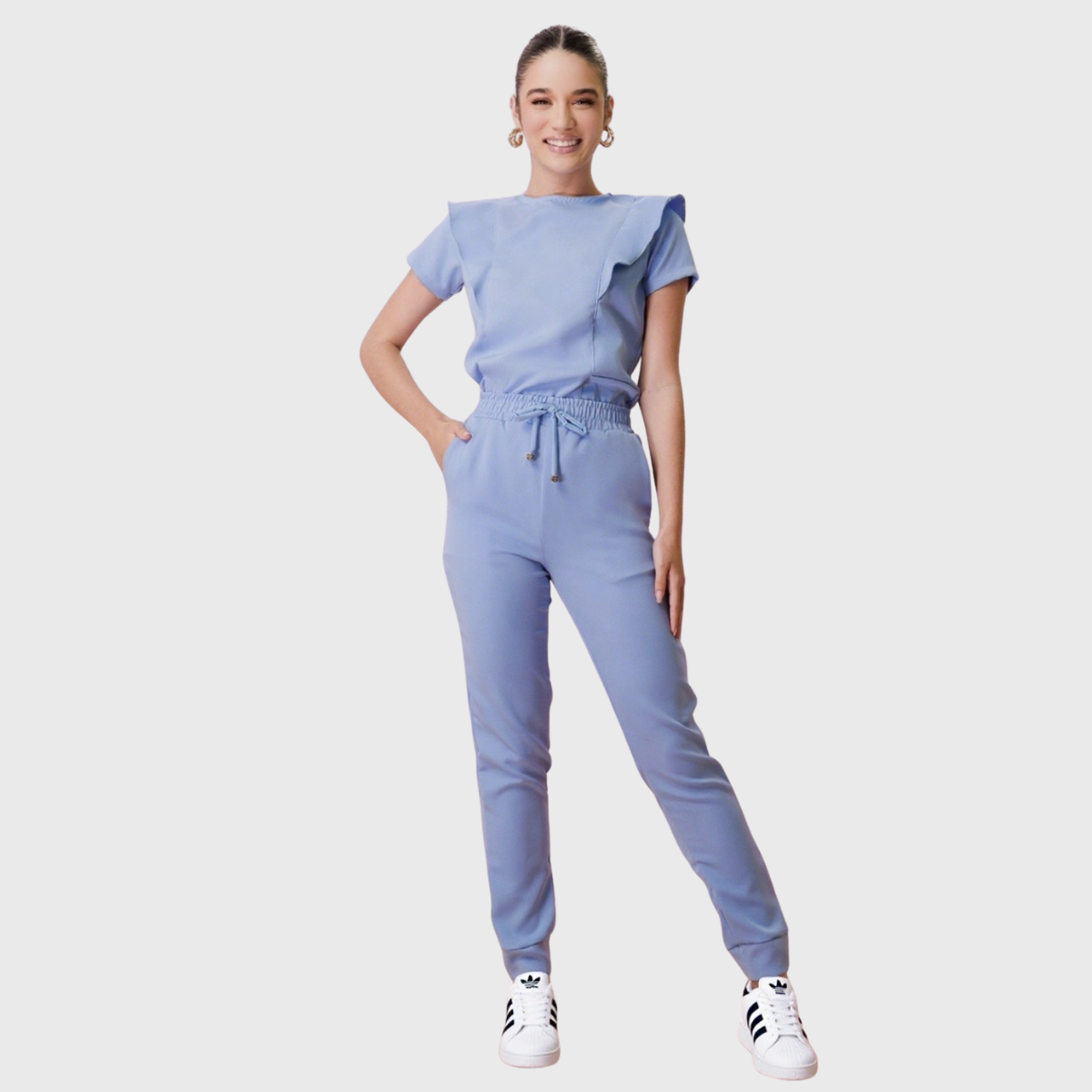 Women's Flying Sleeve Scrub Set