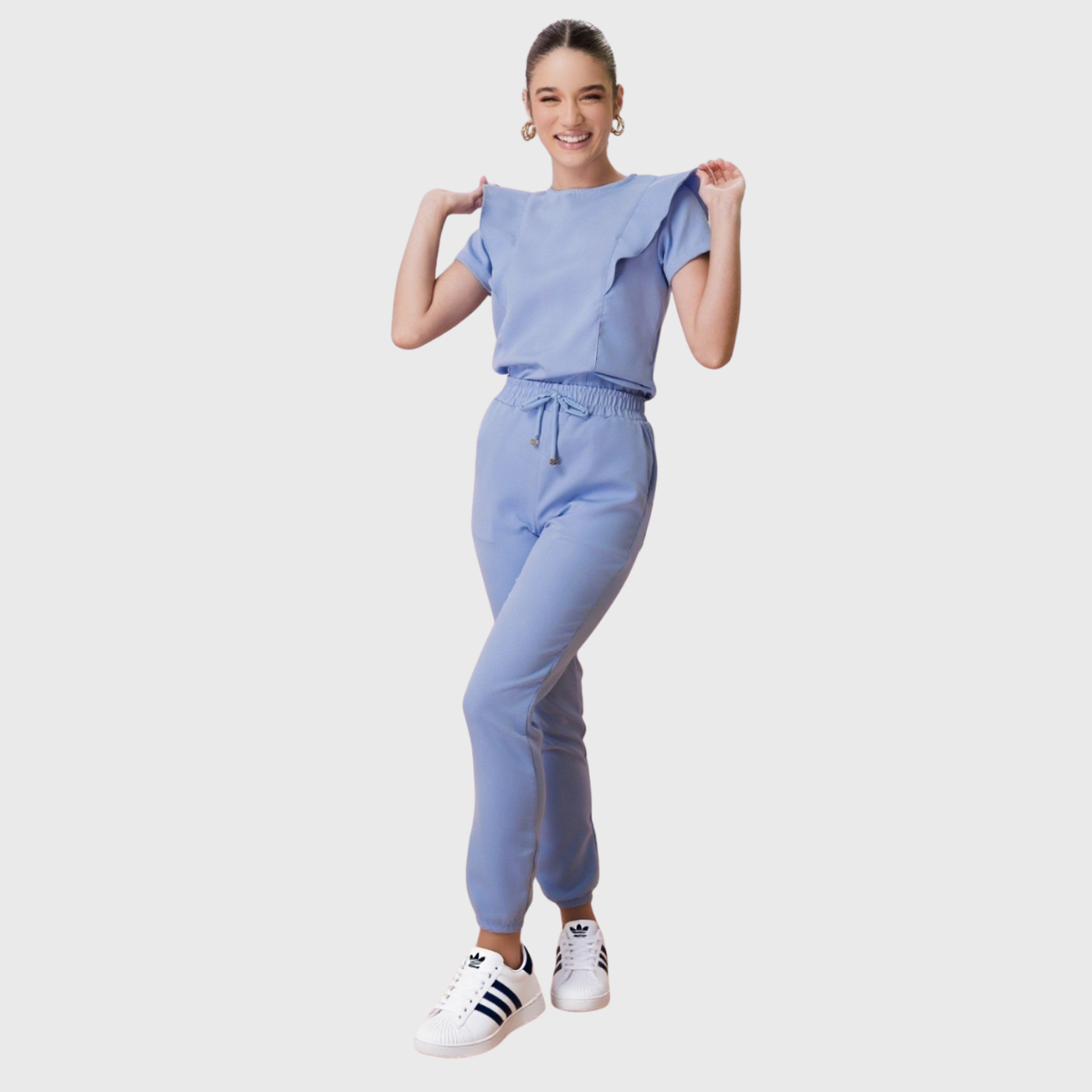 Women's Flying Sleeve Scrub Set