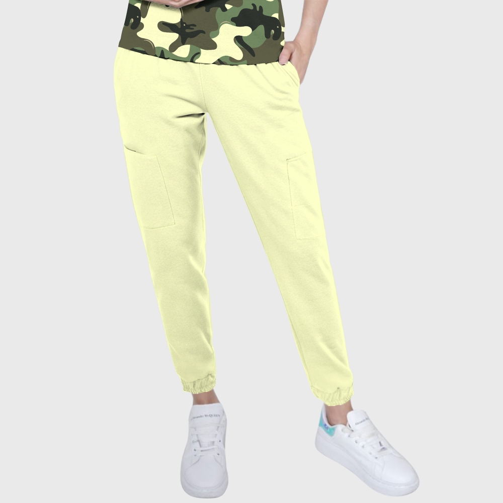 Women's Dinosaur Camouflage Printed Scrub Set SA07