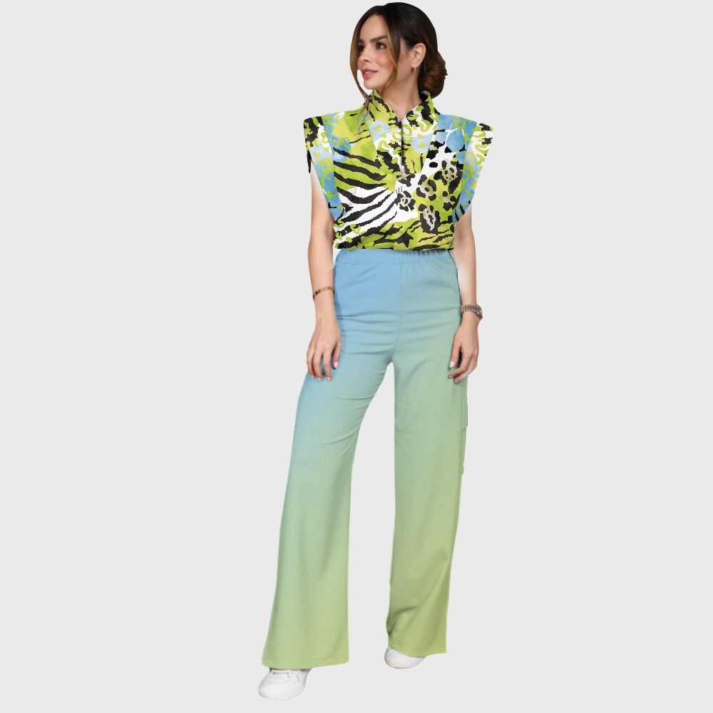 Women's leopard Print Scrub Set SL09