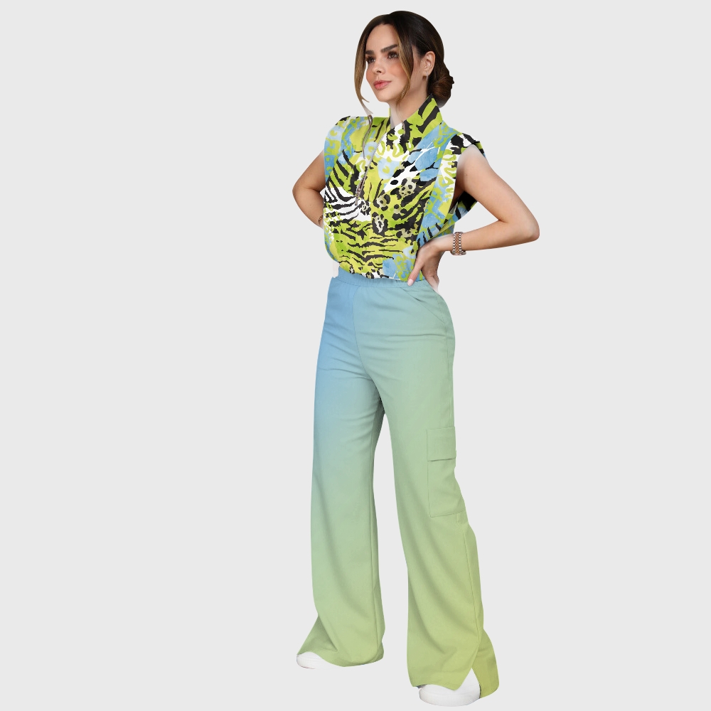 Women's leopard Print Scrub Set SL09