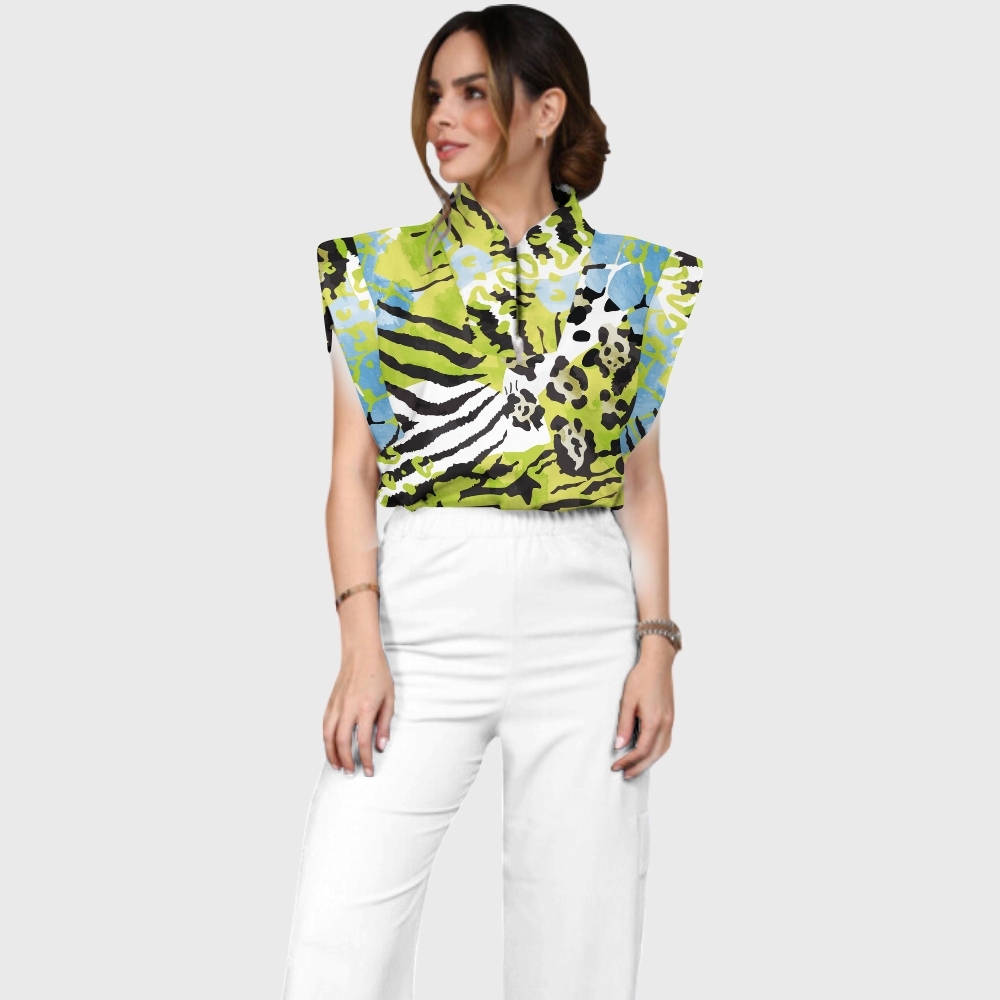 Women's leopard Print Scrub Set SL09