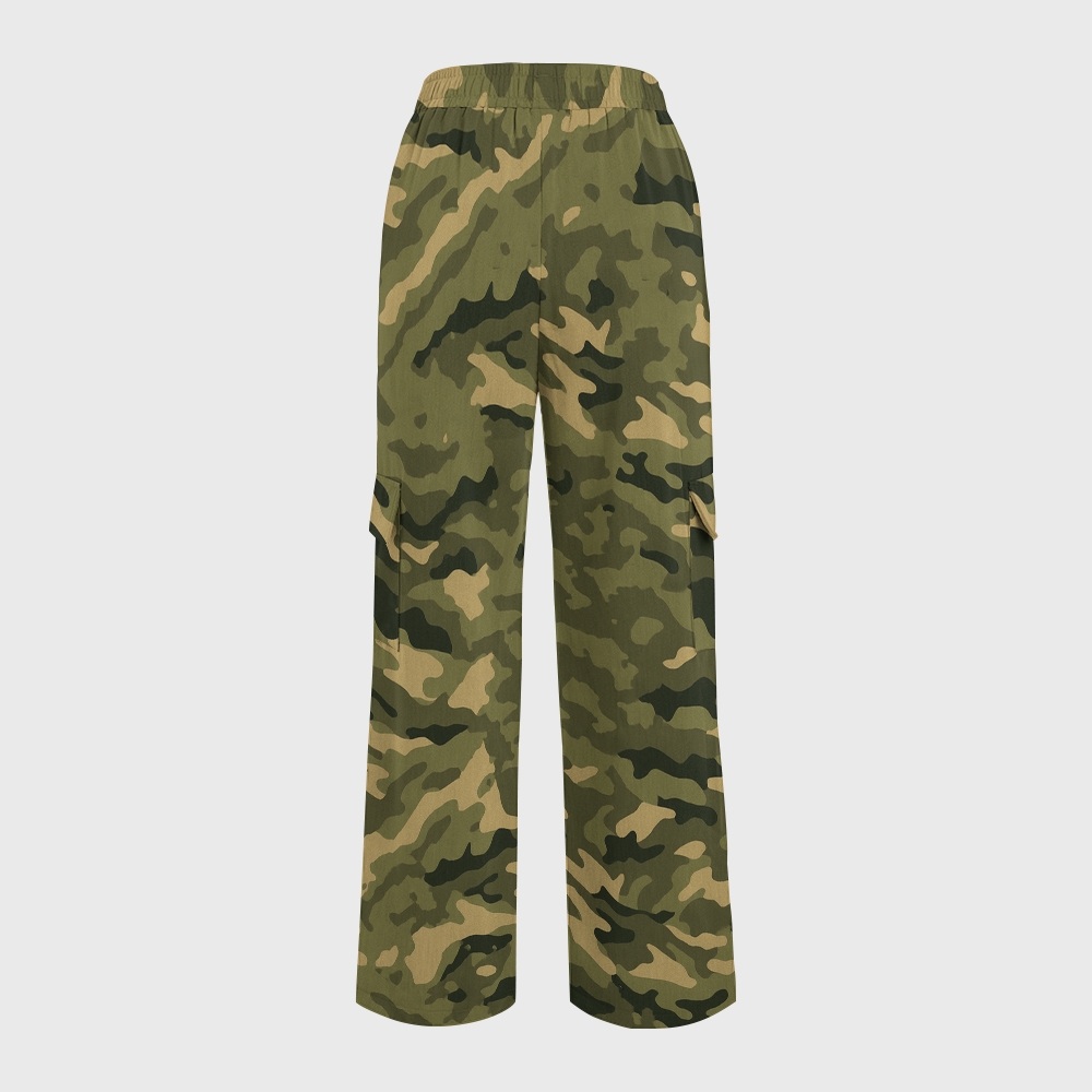 Women's Floral Camouflage Printed Scrub Set SA05