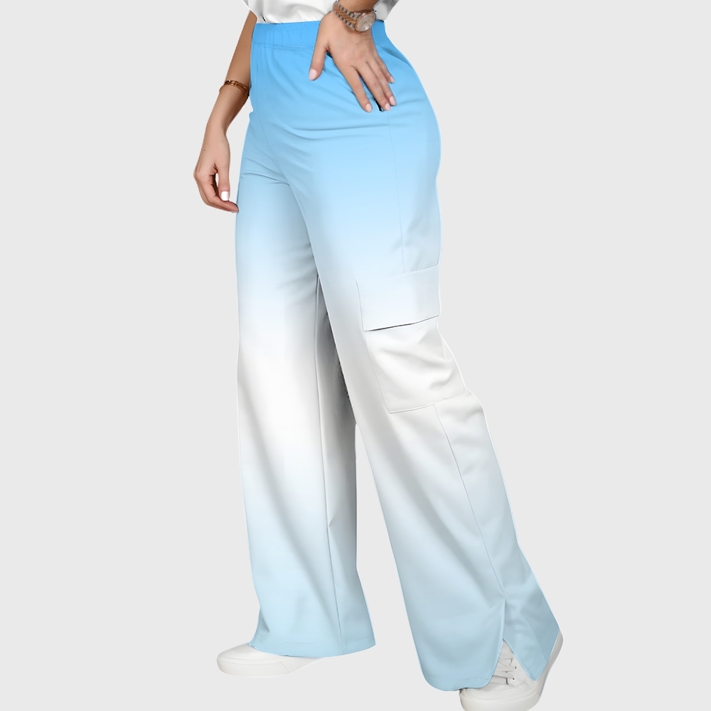 Women's Gradient Warm And Cold Color Scrub Set SG07