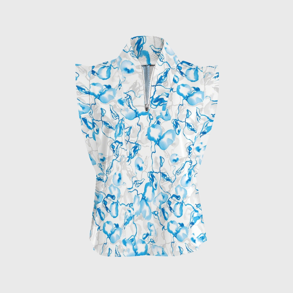 Women's Gradient Warm And Cold Color Scrub Set SG07