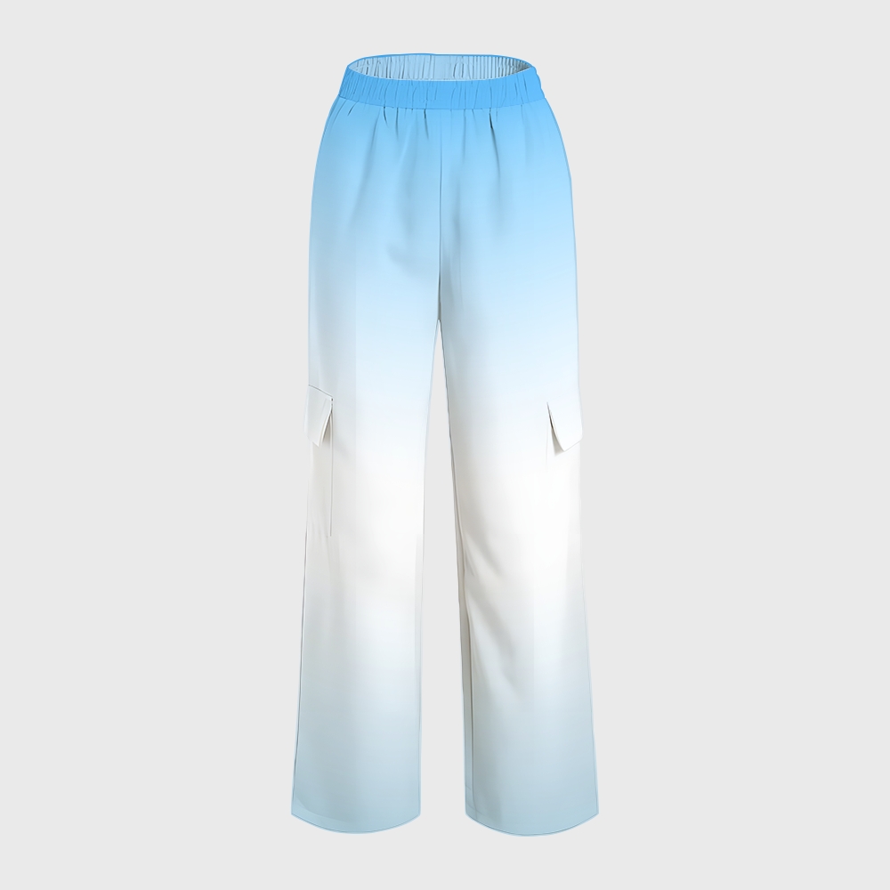 Women's Gradient Warm And Cold Color Scrub Set SG07