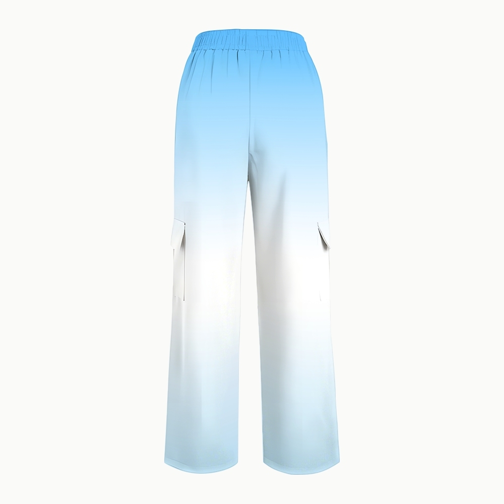 Women's Gradient Warm And Cold Color Scrub Set SG07