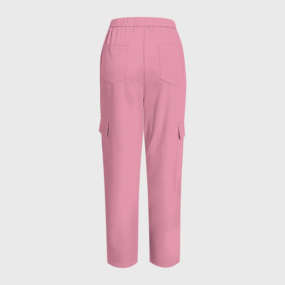 Women's Pink Gold Marble Printed Scrub Set SA07