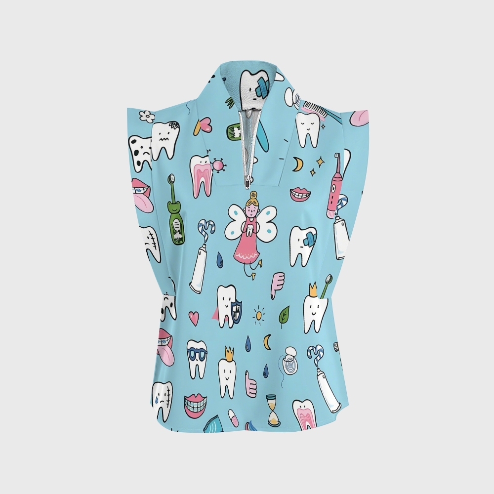 Women's Little Tooth Fairy Printed Scrub Set ST01