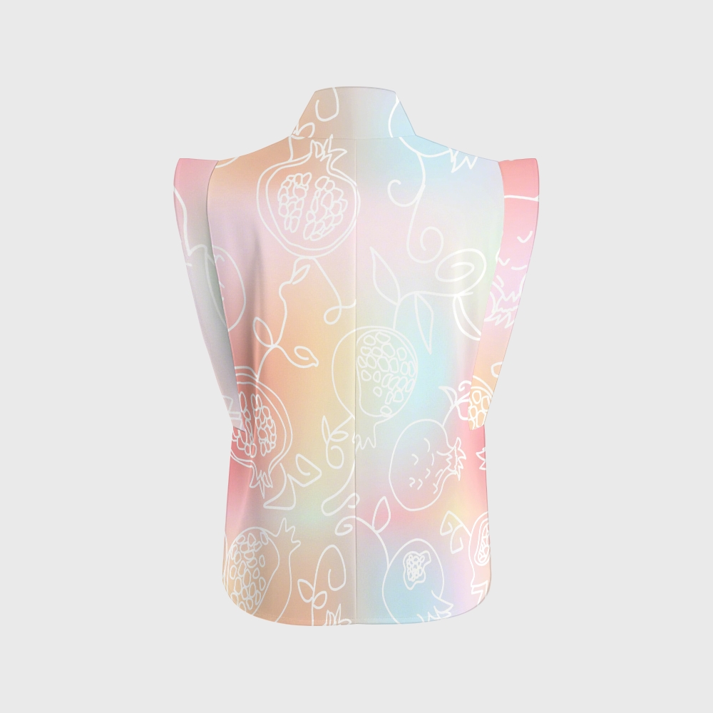 Women's Pomegranate Ombre Printed Scrub Set SG09