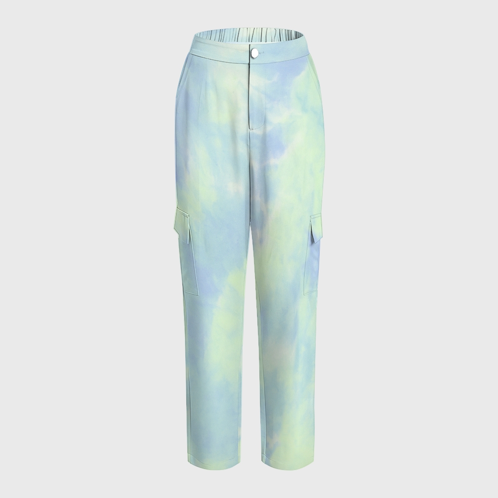 Women's Gradient Warm And Cold Color Scrub Set SG13