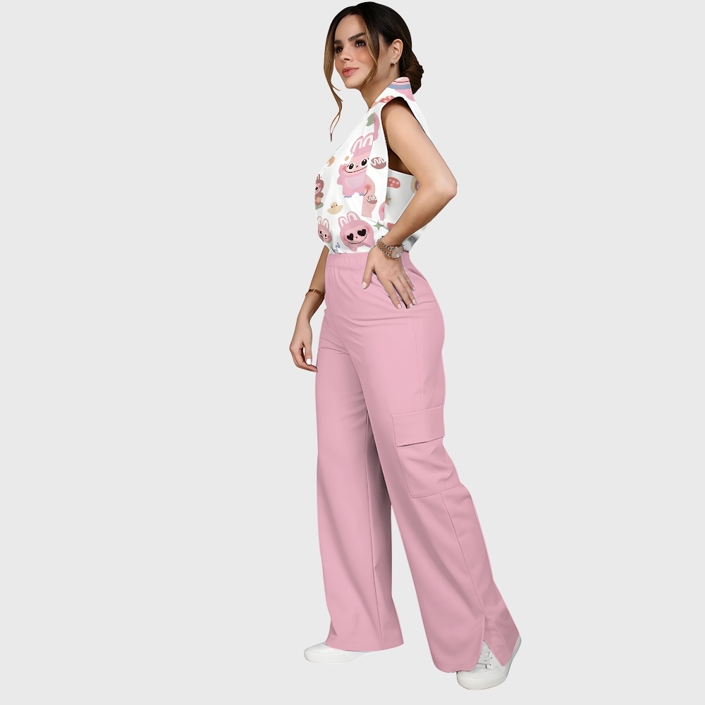 Women's LABUBU Printed Scrub SetSN02