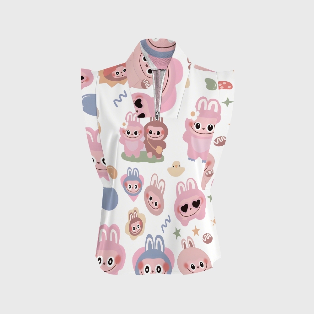 Women's LABUBU Printed Scrub SetSN02