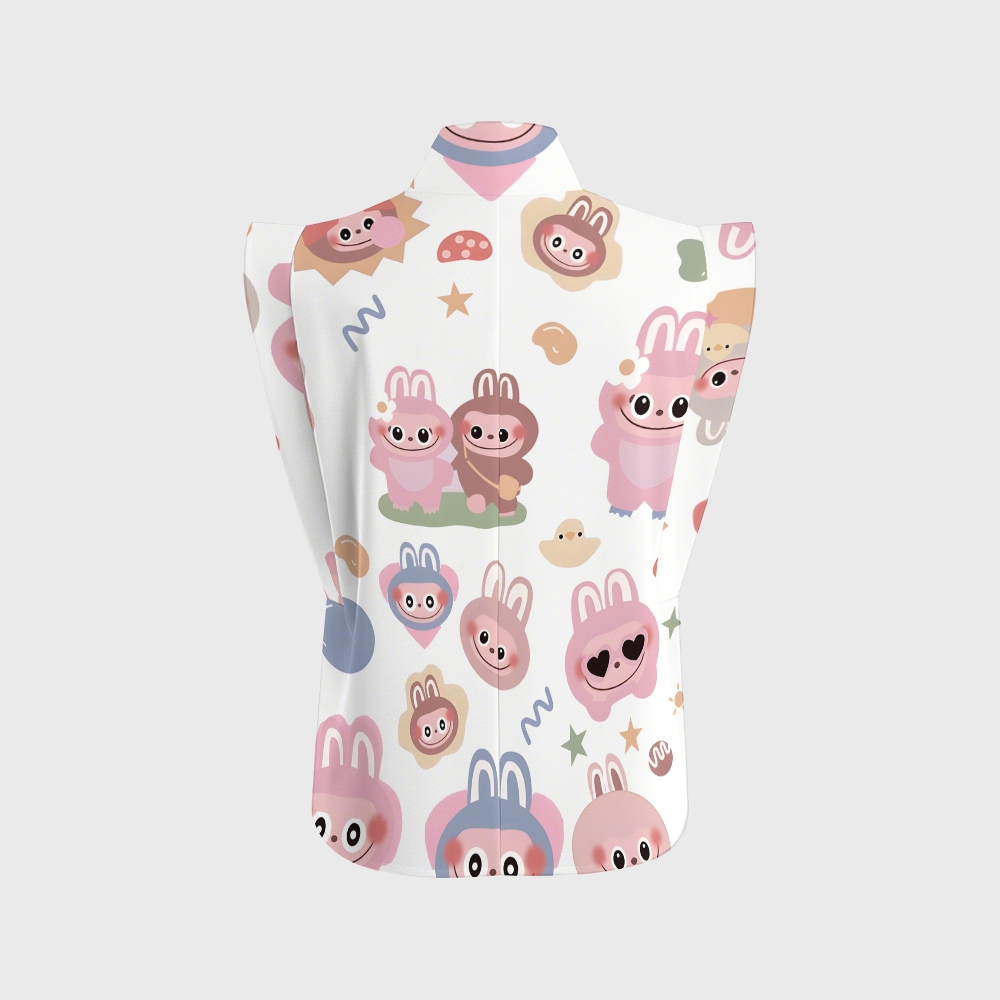 Women's LABUBU Printed Scrub SetSN02