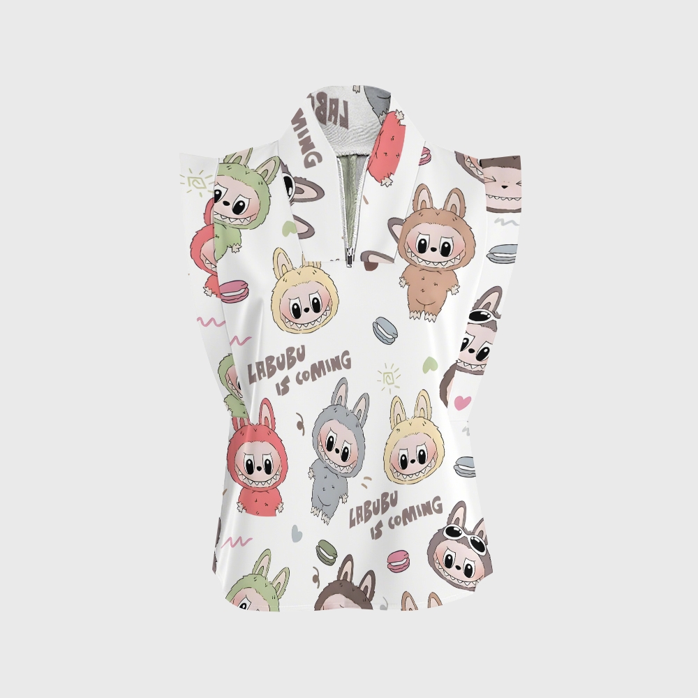 Women's LABUBU Printed Scrub Set SN03