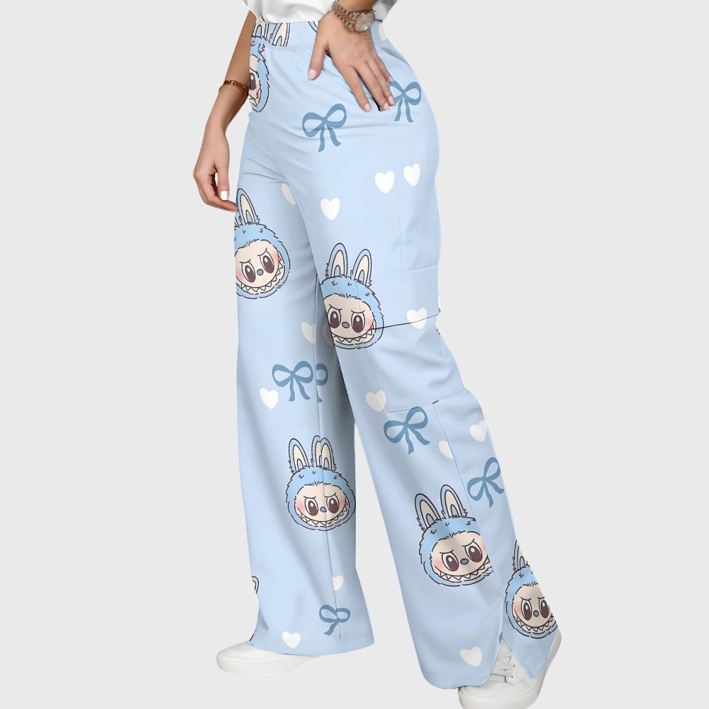 Women's LABUBU Printed Scrub Set SN04