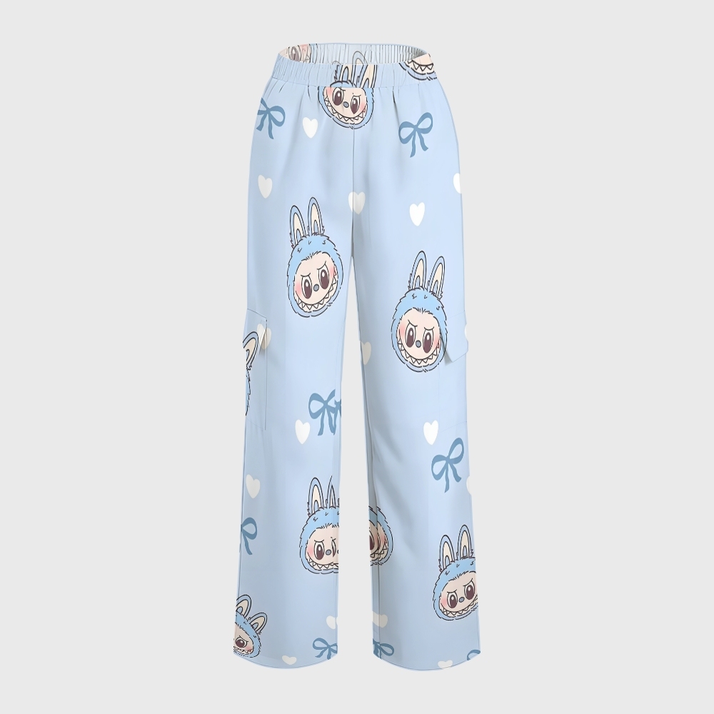 Women's LABUBU Printed Scrub Set SN04