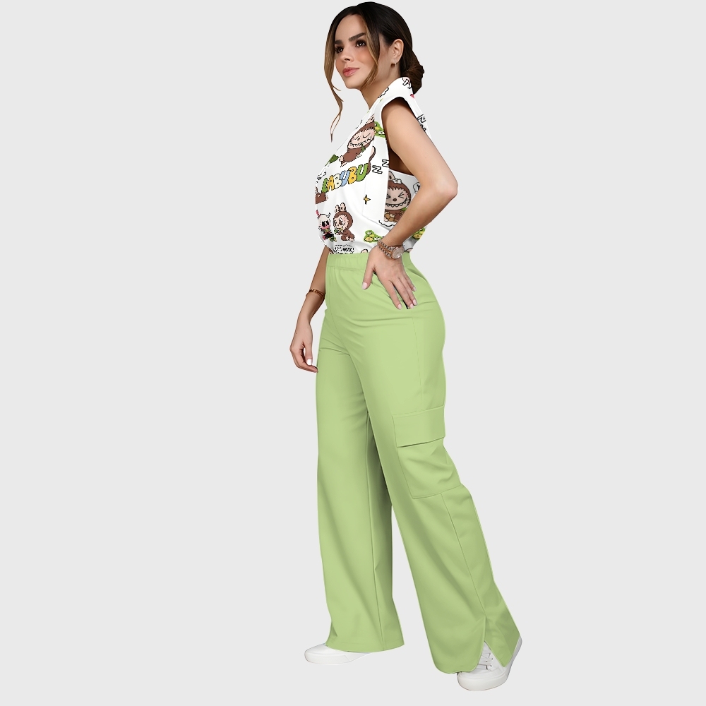 Women's LABUBU Printed Scrub Set SN05