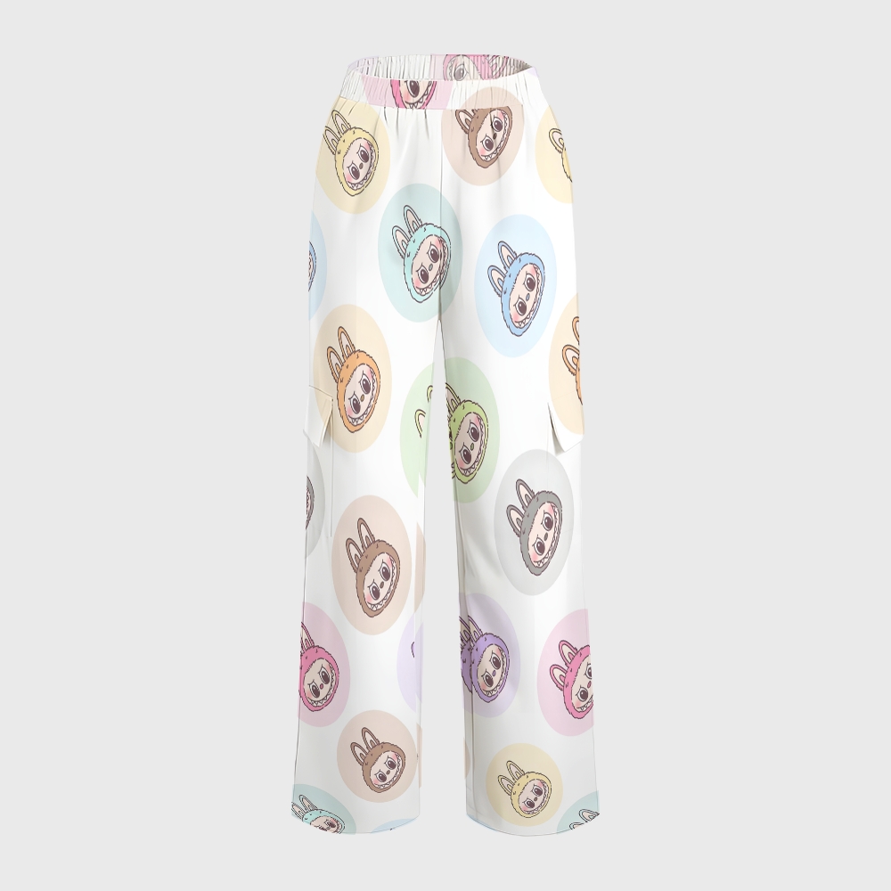 Women's LABUBU Printed Scrub Set SN06