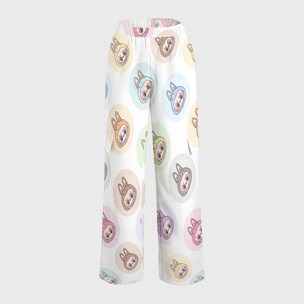 Women's LABUBU Printed Scrub Set SN06