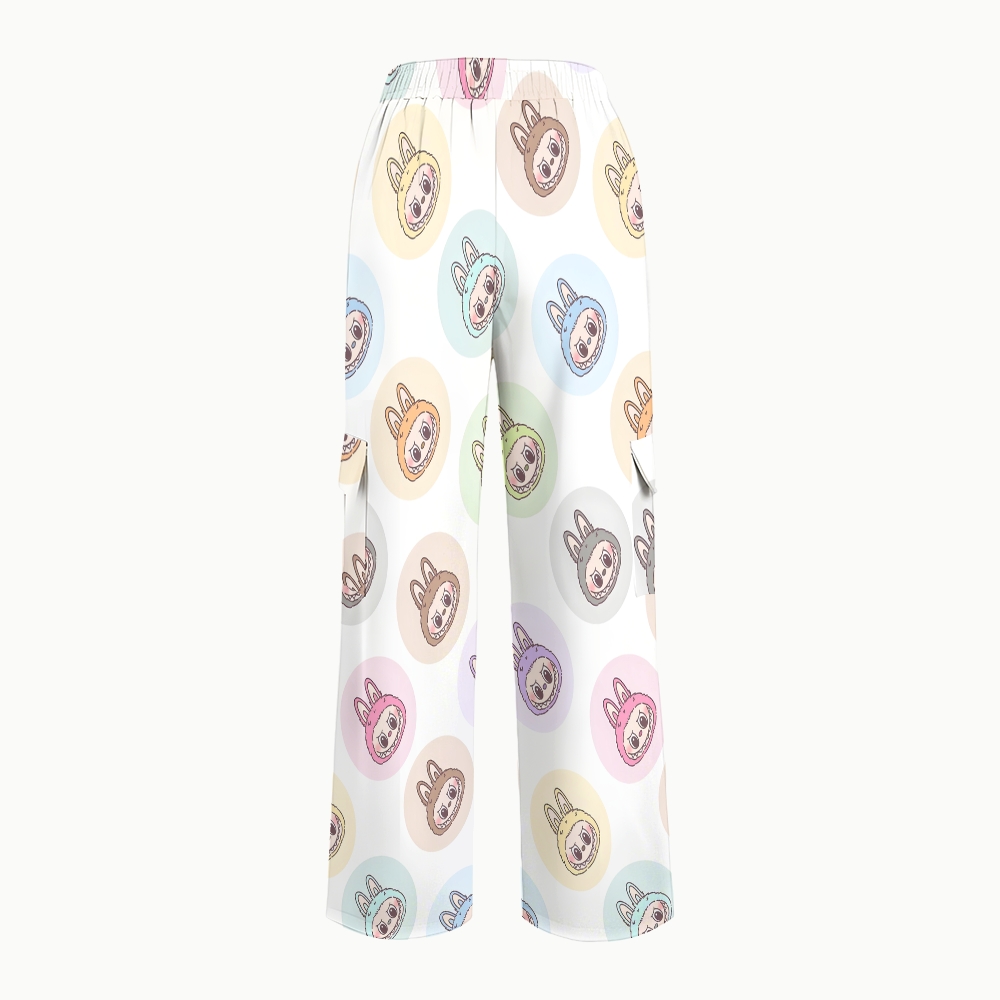 Women's LABUBU Printed Scrub Set SN06