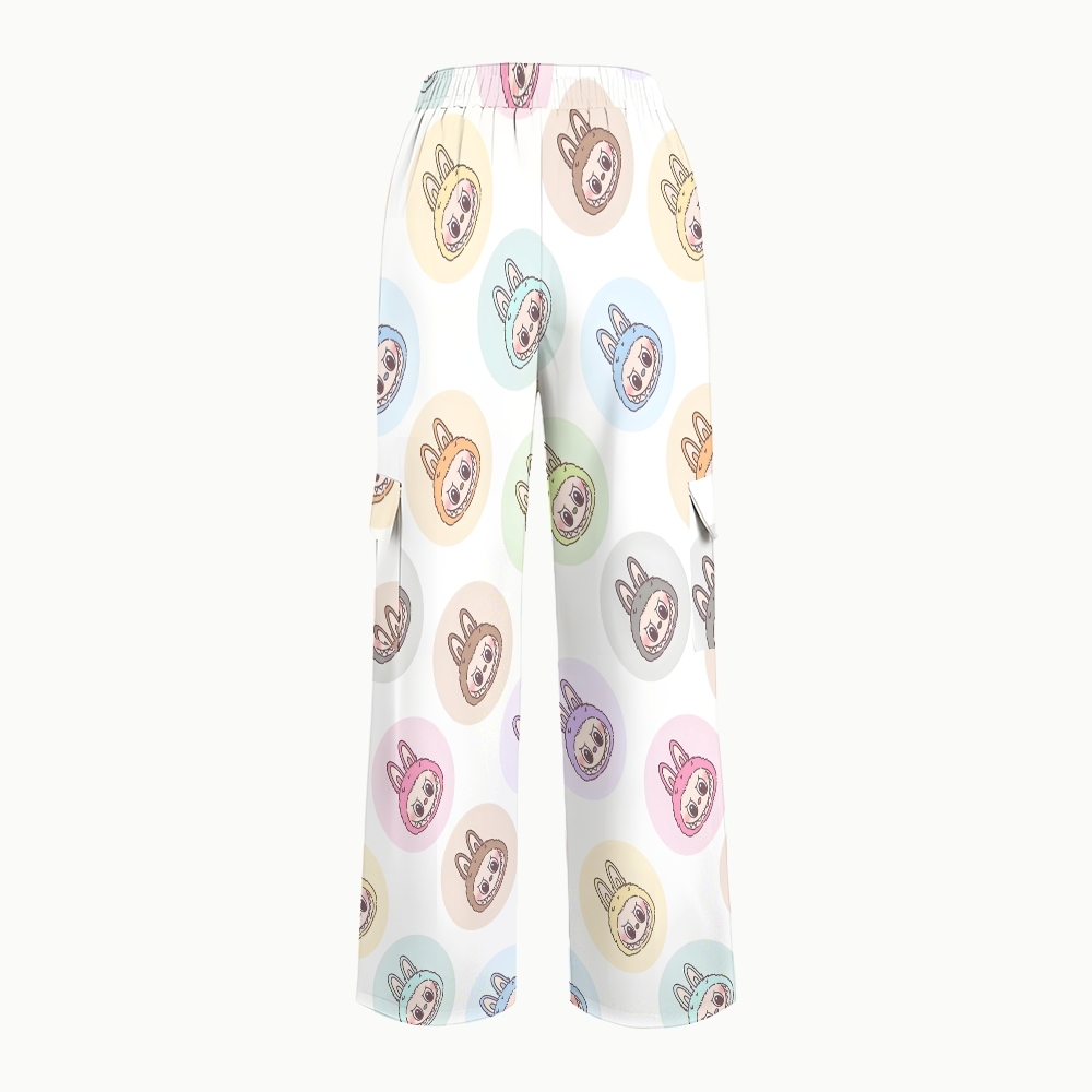 Women's LABUBU Printed Scrub Set SN06