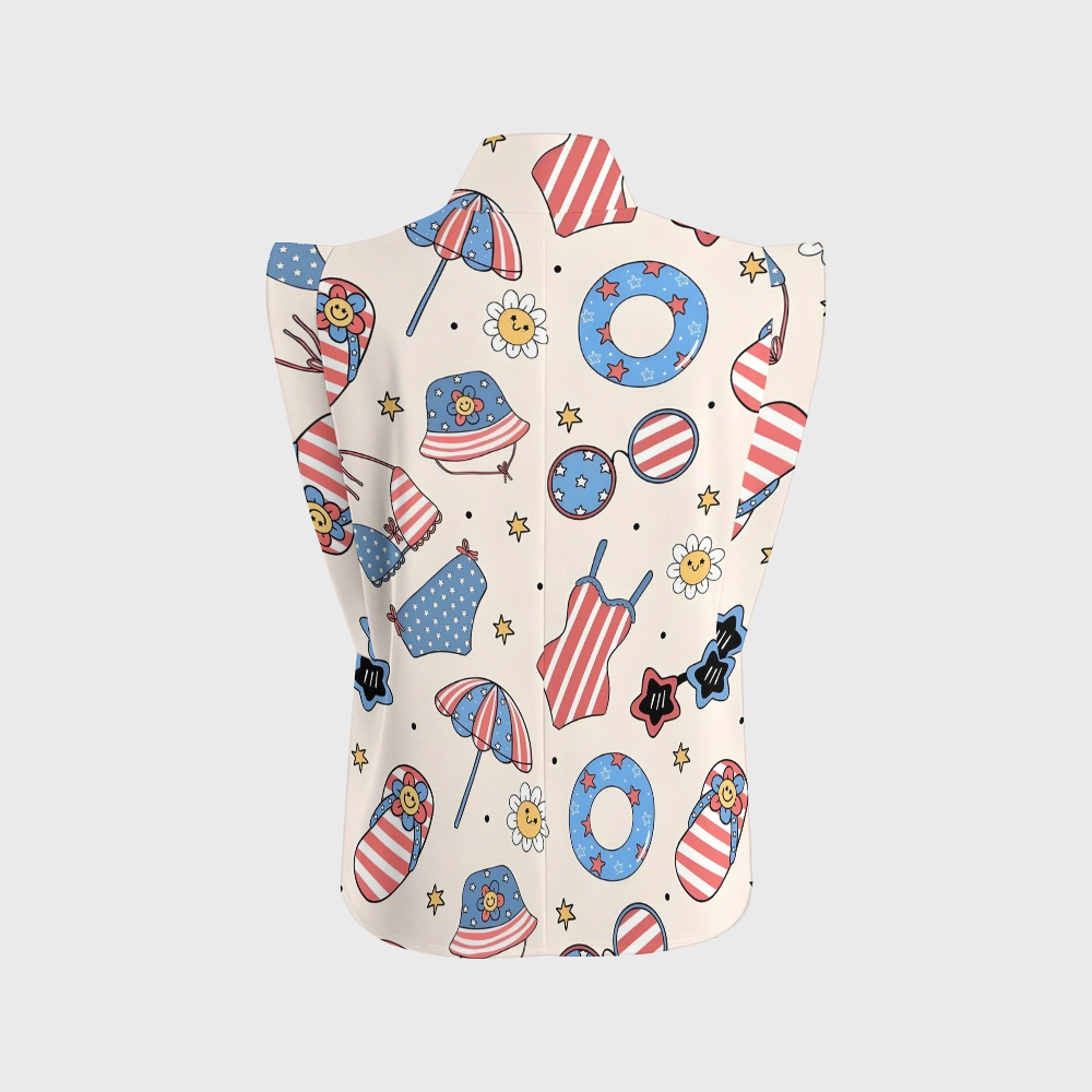 Women's American Pattern Scrub Set SA03