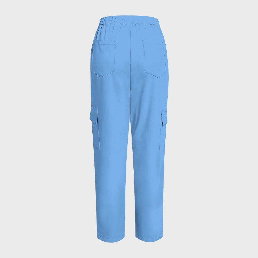 Women's Patriotic Cowgirl Printed Scrub Set SA05