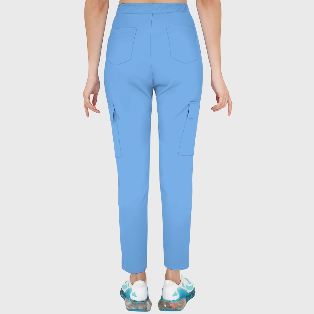 Women's Patriotic Cowgirl Printed Scrub Set SA05